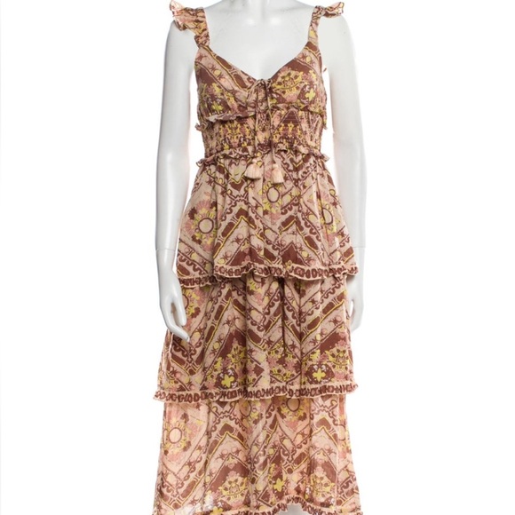 CLEOBELLA Stella ankle geo print midi dress size small - Picture 2 of 5